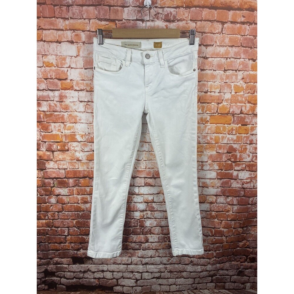 Pilcro and the Letterpress Anthropologie Women’s White Skinny Jeans Stet Sz 27
